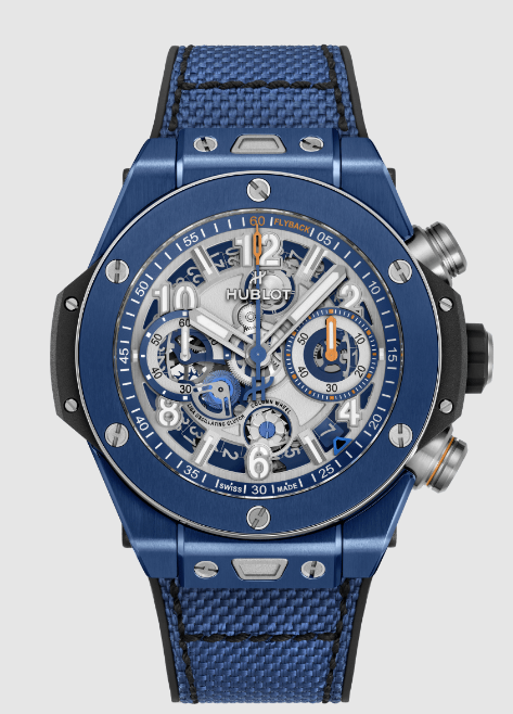 (image for) Cheap Hublot 421.EX.5129.NR.RLD big bang reloaded blue ceramic 44mm replica watches